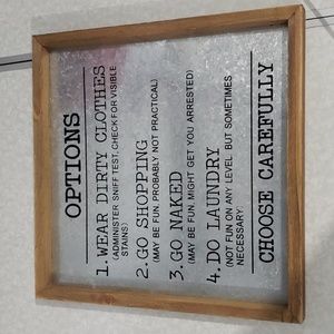 Laundry room wall decor